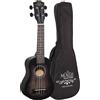 SoundSation MHW-BK Ukulele Soprano MAUI Nero Spazzolato a Mano con Borsa Ukul...