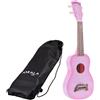 KALA MK-SD/PKBURST Ukulele Soprano Dolphin Rosa Lucido con Custodia Ukulele S...