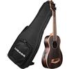 KALA UBASS-EBY-FS Ukulele Basso Elettrificato in Ebano Striato con Custodia U...