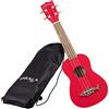 KALA MK-SS/RED Ukulele Soprano Shark Red Sea Ukulele soprano Shark Red Sea co...