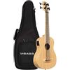 KALA UBASS-BMB-FS Ukulele Basso Elettrificato Amplificato Bamboo con Borsa Uk...
