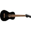 Fender Avalon Tenor Ukulele Black Ukulele Tenore Walnut Fingerboard Black