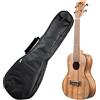 KALA KA-PWC Ukulele Concerto Pacific Walnut Satinato con Custodia Ukulele Con...