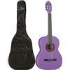 EKO CS-10 Violet con Borsa Chitarra Classica 4/4 da Studio Principianti Viola...
