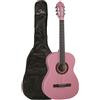 EKO CS-10 Pink con Borsa Chitarra Classica 4/4 da Studio Principianti Rosa co...