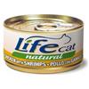 Life Cat Natural Filetti di Pollo con Gamberetti - 85 gr