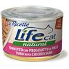 Life Cat Le Ricette Tonnetto con Prosciutto di Pollo e Carote 150 gr