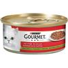 GOURMET Rosso Gatto Fettine con Coniglio, Rognone e Verdure 195 gr