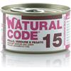 Natural Code -15 Pollo Verdure e Fegato - 85 gr