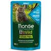 Monge Bwild -Grain Free - Bocconcini maltagliati in salsa - Acciughe con Ortaggi - Adult 85 gr