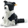 Steiff- Jaycee Border Collie-Peluche per Bambini, 28 cm, Morbido e Confortevole, Lavabile, Nero/Bianco (122163), Colore