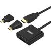 Unitek Adattatore Unitek Y-6355 mini/micro HDMI a VGA+audio [Y-6355]
