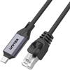 Unitek Cavo USB Unitek USB-C a RJ-45 2m Nero e Argento [C18148AGY01-2M]