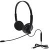 Yashi Cuffie Yashi AC300 A padiglione Usb per Ufficio/Call center con microfono Nero [AC300]
