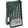 Bosch 7 pz. Set di punte per muratura Mini-X-Line (per muratura, Ø 3-8 mm, accessori trapano avvitatore)