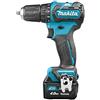 Makita Trapano avvitatore a batteria 108 V/40 AH 2 Batterie e Caricabatterie in MAKPAC, df332dsmj, blu, DF332DSMJ 0 wattsW, 10.8 voltsV