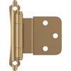 Amerock BPR7928CZ | Cabinet Hinge | 3/8 in (10 mm) Inset Self Closing Face Mount | Champagne Bronze | Kitchen Cabinet Door Hinge | 1 Pair/2 Pack | Functional Hardware