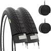 Ecovelo' 2 COPERTONI 16 X 1.75 (47-305) + 2 CAMERE D'ARIA PER CITY BIKE BAMBINO PNEUMATICI X BICI BIMBO