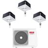 Riello Climatizzatore Condizionatore Riello Cassetta 4 Vie Trial Split Inverter R32 9000 + 18000 + 18000 BTU con U.E AARIA MULTI 485 PI Classe A++/A+