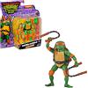 TEENAGE MUTANT NINJA Giochi Preziosi - Michelangelo Tartarughe Ninja Caos Mutante, Michelangelo in versione Action Figure Base Articolata da 12 cm, Personaggio con Armi da Combattimento, Per Bambini dai 4 anni