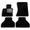 MTC Automotive Tappetini per BMW X5 E70 dal 2007-2013e BMW X6 E71 dal 2008-2014 Su misura, antiscivolo, battitacco in gomma rinforzata, velcro di fissaggio