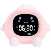 YISSVIC Sveglia Bambini Educativa con 2 Allarmi, Luminosità Regolabile, Formato 12/24h, Snooze e Luce Notturna 7 Colori (30s Auto-spegnimento). Include 10 Melodie e Rumore Bianco