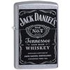 Zippo Accendino Zippo® Jack Daniel's 24779, Accendino Antivento Ricaricabile Zippo, Realizzato in Metallo con Caratteristico Click Zippo, Color Argento Cromato, Made in USA, Ottima Idea Regalo