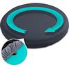 Maximex 9939480500 Cuscino Girevole in Gel Comfort, con Cavità, Bianco/Nero
