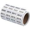 QUARKZMAN Adesivi Numerati Consecutivi, 0001-2000 Etichette Inventario Numeri Autoadesive Etichette Impermeabili Tag per Organizzazione Trasloco Etichettatura Forniture Ufficio, Argento