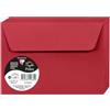 Clairefontaine 5586C - Pacco da 20 Buste autoadesive - Formato C6 11,4x16,2cm - 120g - Colore ribes rosso -Inviti Eventi e Corrispondenza - Gamma Pollen - Carta Premium Liscia