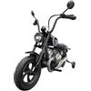 Pilots Kids Moto Elettrica per Bambini 24V BMW R18 Nero Sedile Effetto Pelle Luci