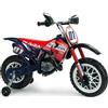 BricoShop24 Moto Elettrica per Bambini Repsol 6V Rosso Blu Rotelle Laterali Sport