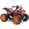 Disney Quad Elettrico per Bambini Rosso Blu Repsol 12V Ruote Antiscivolo