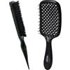 Beter - Set 2 Spazzole per Capelli Donna: The Primer Brush Spazzola Districante Antistrappo Resistente al Calore fino a 180º + Spazzola Quick Volume per Cotone, Acconciature Raccolte e Volume