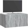 vidaXL Mobile Porta TV da Muro Grigio Sonoma 59,5 x 41 x 30 cm, Salotto, Unità moderna per intrattenimento, Consolle TV rettangolare, Armadietto da parete spazioso e stiloso