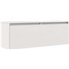 vidaXL Pensile Bianco 100x30x35 cm in Legno Massello di Pino