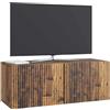 vidaXL Mobile Porta TV da Muro Legno antico 78,5 x 31 x 30 cm, Salotto, Unità moderna per intrattenimento, Consolle TV rettangolare, Armadietto da parete spazioso e stiloso