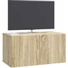 vidaXL Mobile Porta TV da Muro Rovere Sonoma 59,5 x 31 x 30 cm, Salotto, Unità moderna per intrattenimento, Consolle TV rettangolare, Armadietto da parete spazioso e stiloso