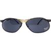 CUSTOM Vintage occhiali da sole uomo CUSTOM made italy anni 90 metallo nuovi neri oro