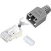 INTELLINET NETWORK SOLUTIONS INTELLINET 513906 Plug per Cat. 5 e 6 STP con Guida e Copriconnettore Grigio Silver