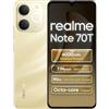 realme Note 70T 4G Smartphone 4+128GB, 6.75 pollici Schermo, Nero Oro Spiaggia, 90Hz Display, 6000mAh Batteria, 32MP Fotocamera, Potente Processore Octa-core, Protezione ArmorShell, IP54