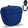 AUDWUD Custodia in Silicone per crocchette per Cani,Contenitore Portatile per l'addestramento Comoda Chiusura con Fibbia Magnetica e Clip in Vita,Senza BPA