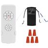 AUNMAS Kit Telecomando per Ventilatore da Soffitto con Telecomando Wireless e Interruttore di Temporizzazione del Ricevitore per Lampada Ventilatore da Soffitto