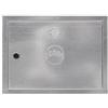 Gran Sasso Inox Sportello per Contatore Acqua da Incasso - Misura Esterna 40x50 cm (foro luce 36x46) - Telaio con Zanche di Ancoraggio e Serratura con Chiave - Lamiera Zincata 6/10