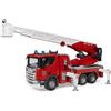 Bruder Autocarro Pompieri Scania Super 560R con Scala Girevole, Pompa dell'Acqua e Modulo Luci e Suoni 03591