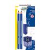 Eberhard Faber 510099 - Set di matite TRI Winner, con 2 matite 2B, gomma e temperamatite a barattolo