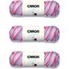 Caron Simply Soft Times - Filati quadrati a righe, confezione da 3 pezzi da 141 g, acrilico, 4 m (pettinato) - 235 m - lavoro a maglia/uncinetto