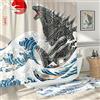 DESIHOM Set di tende da doccia alte e divertenti, divertenti tende da doccia con mostri anime, per bagno, decorazione asiatica giapponese, tessuto in poliestere, 183 x 198 cm