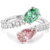 Swarovski x Ariana Grande Anello aperto, Taglio misto, Multicolore, Placcato rodio