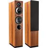 INDIANA LINE TESI 561 L COPPIA DIFFUSORI PAVIMENTO 2,5 VIE CON BASS REFLEX NOCE